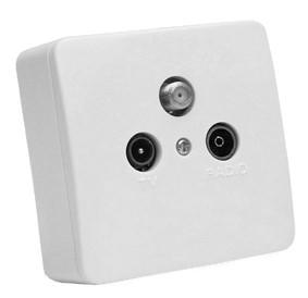 [5401006196] ANTENNEUDTAG TV+R+DATA SLUT 1M HVID