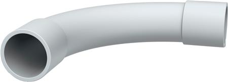 [0810000061] BØJNING PVC 20 MM 90GR. GRÅ