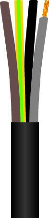 [5434521817] GUMMIKABEL 4G25   H07RN-F 500TR