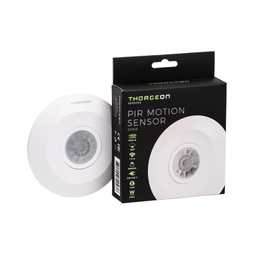 [90436] 360° slim bevægelsessensor IP20 - hvid