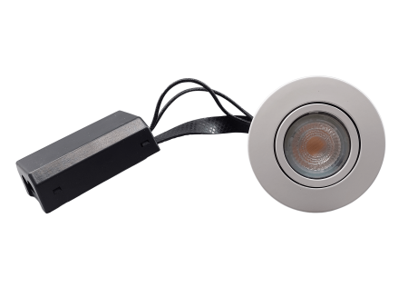 [317960044] 4 Watt Udendørsspot 2700K 345Lm GU10 - Mat hvid, IP44, godkendt i isolering