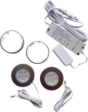 [5401024036] NOHR 2-KIT LED SPOT, INKL. DRIVER, ALU