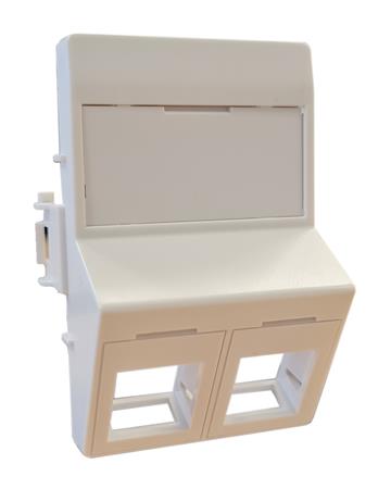 [0886112604] DATAUDTAG 2XRJ45 KEYSTONE TYPE C SKRÅ HV