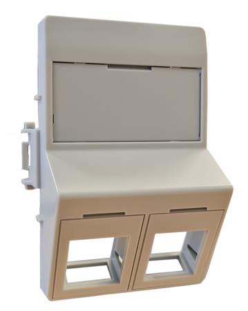 [0810000769] DATAUDTAG 2XRJ45 KEYSTONE TYPE C SKRÅ GR