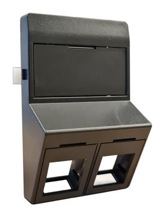 [0810001033] DATAUDTAG 2XRJ45 KEYSTONE TYPE F SKRÅ KG