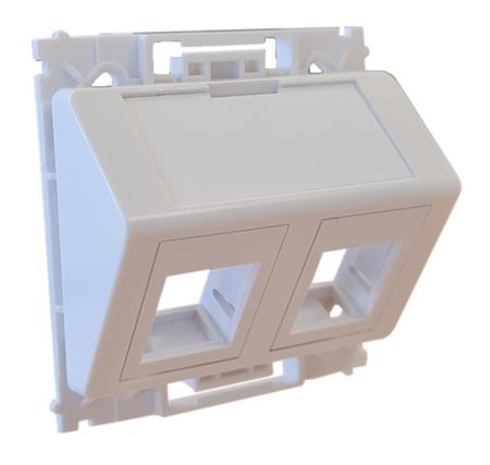 [0810001035] DATAUDTAG 2XRJ45 KEYSTONE TYPE O SKRÅ HV