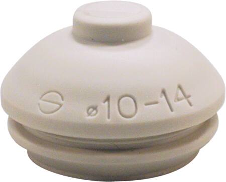 [5413505058] Membrannippel PG13,5 grå PVC