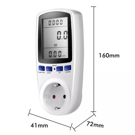 [5401010725] DIGITAL LCD ENERGIMÅLER SCHUKO