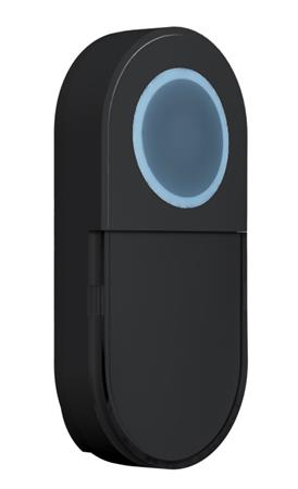 [0810001112] TRÅDLØS DØRTRYK (SENDER) SORT