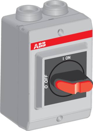 [2118801283] Sikkerhedsafbryder 16A 3 polet  med hjælpekontakt metrisk gevind sort greb OTP16K3M