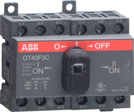 [2119750430] Omskifter 40A 1-0-2 3 polet OT40F3C