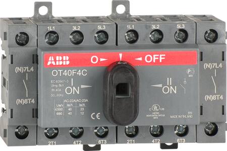 [2119750443] Omskifter 40A 1-0-2 4 polet OT40F4C