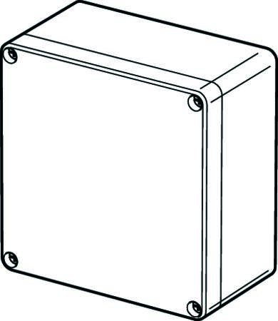[8212003444] Kasse Euronord AB121210 abs 120X122X 95 gråt dæksel