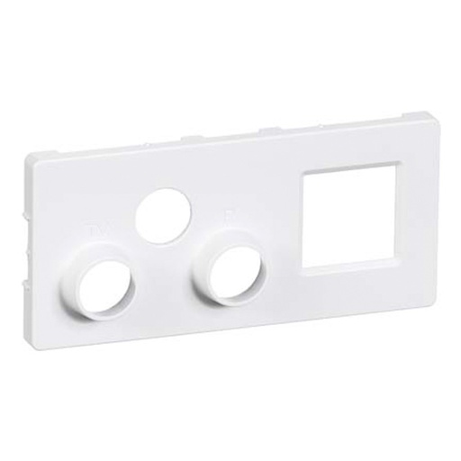 [1087004895] Reservedel afdækning for TV.R Sat og RJ45 lysegrå