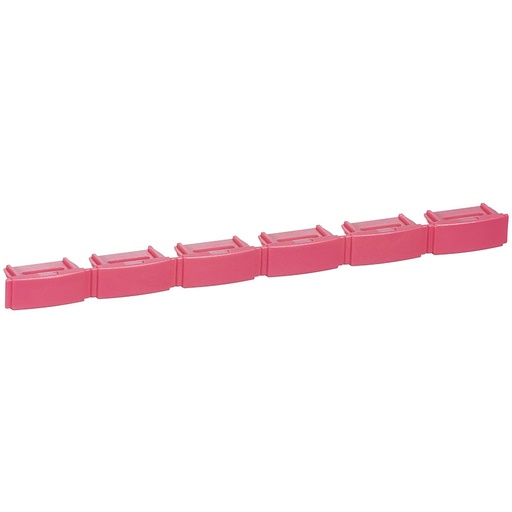 [1088003413] Farvekode for Patchpanel Rød 6 stk. pakning