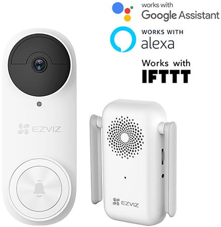 [5485440604] WI-FI VIDEO DØRKLOKKE PÅ BATTERI. DB2