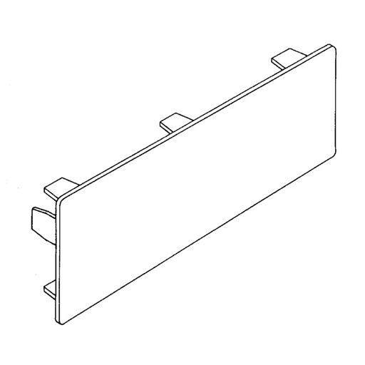 [1736004706] Endestykke til Rehau 60/60 kanal - perlehvid