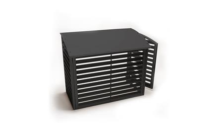 [5401008442] VARMEPUMPEHUS I LAKERET SORT METAL