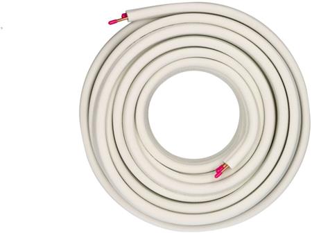 [5401008441] DOBBELT KOBBERRØR 1/4"-3/8" 20M M. KAPPE
