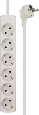 [5401020680] STIKDÅSE 6R M. JORD 1,4 M HVID
