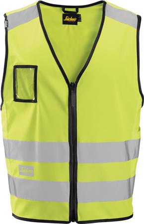 [2897051998] VEST HIGH-VIS KL. 2 GUL L/XL