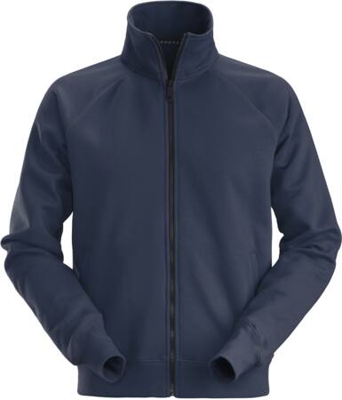 [2897039732] SWEATJAKKE MED LYNLÅS STR: L  NAVY