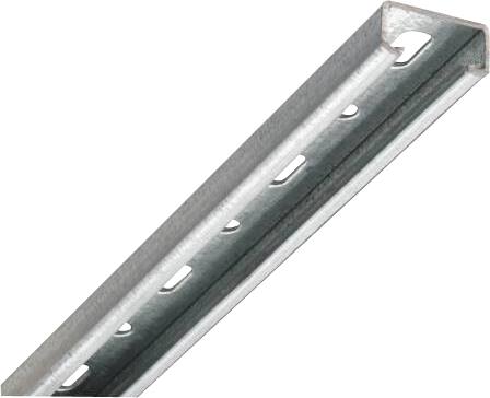 [7621900184] DIN-SKINNE GLAT 2MTR GALVANISERET