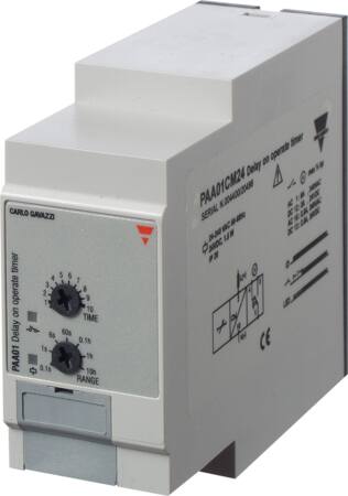[9623017976] Tidsrelæ Forsinket indkobling Automatisk start 24-240VAC/DC 2-polet 01s-100t PAA01DM24