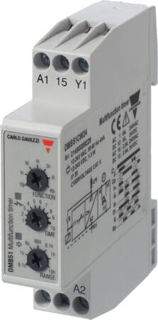 [9623017031] Tidsrelæ Multifunktionstimere 12-240VAC/DC 1-polet 01s-100t Byggebredde: 175 mm
