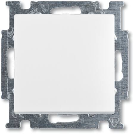 [5417517123] ABB-basic55 Korrespondanceafbryder blank hvid 10A 1 modul leveres inklusive tangent