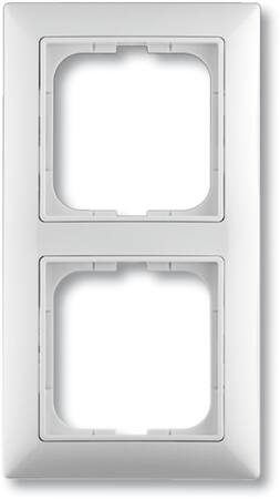 [5417517291] ABB-basic55 Ramme blank hvid 2 moduler