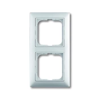 [5417517466] ABB-basic55 Ramme mat hvid 2 moduler
