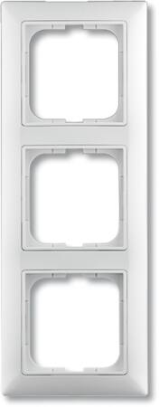 [5417517563] ABB-basic55 Ramme mat hvid 3 moduler