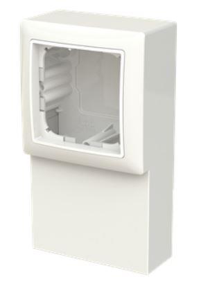 [5417563410] B55 Panelunderlag 1 modul blank hvid