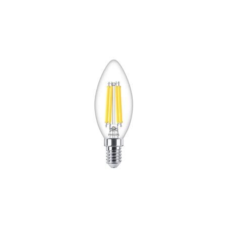 [2057814629] Philips MASTER Value LED Kerte Dæmpbar 3,4W (40W) E14 B35 927 Klar Glas