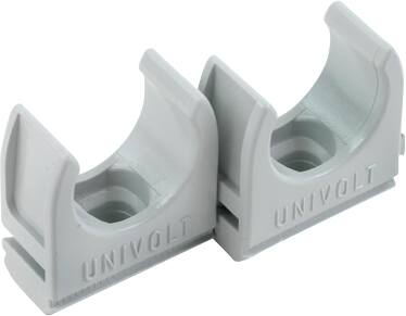 [5430501585] RØRHOLDER HALOGENFRI LYSEGRÅ 20MM