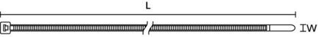 [2239300951] Kabelbinder 2,5X100 blå detekterbar