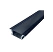 [7848991413] Alu profil 9 sort med sort cover - 2500mm indbygningsprofil