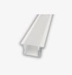 [7848991484] Alu profil 9 hvid med opal cover - 2500mm indbygningsprofil