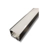[7848991523] Alu profil 20 sort med opal cover - 2500x30x30mm påbygningsprofil