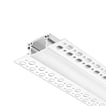 [7848991905] Alu profil 85 hvid med opal cover - 2500mm indspartlingsprofil