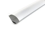 [7849990015] Alu profil 5 med opal cover - 2500mm hjørneprofil