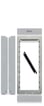 [7882412741] Nexa Alu rammesæt til 2 moduler N6002/AL