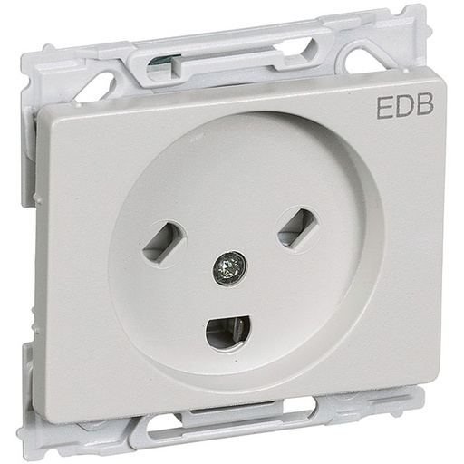 [1017026432] OPUS 66 kombi stikkontakt EDB 2-pol m jord lysegrå