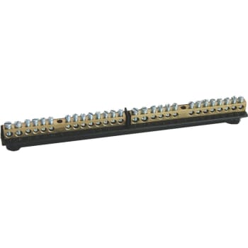 [1416140692] Jord/Nul skinne for gruppetavle 2 x (2 x 16 mm² + 12 x 10 mm²)