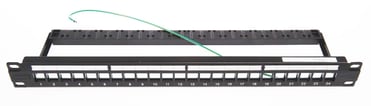 [7886000324] NetConnect Patchpanel til KJX jacks 24 ports panel 1U Sort