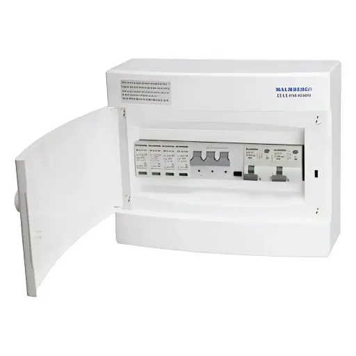 [2199983D] Færdigmonteret gruppetavle -  1xKombi 16A 3P+N + 2xKombi 10A 1P+N + Transient