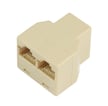 [7886159550] Adapter RJ45 - 2xRJ45 hun/hun Beige