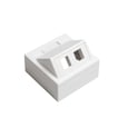 [7886110544] Vægboks Leviton 2 X keystone hvid