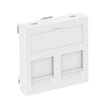 [7886110803] Dataudtag type C plan for 2x Keystone Modular Jack small, hvid